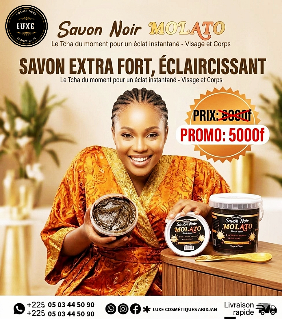 SAVON MOLATO / Extra éclaircissant, peau claire, métisse / commande minimale 2